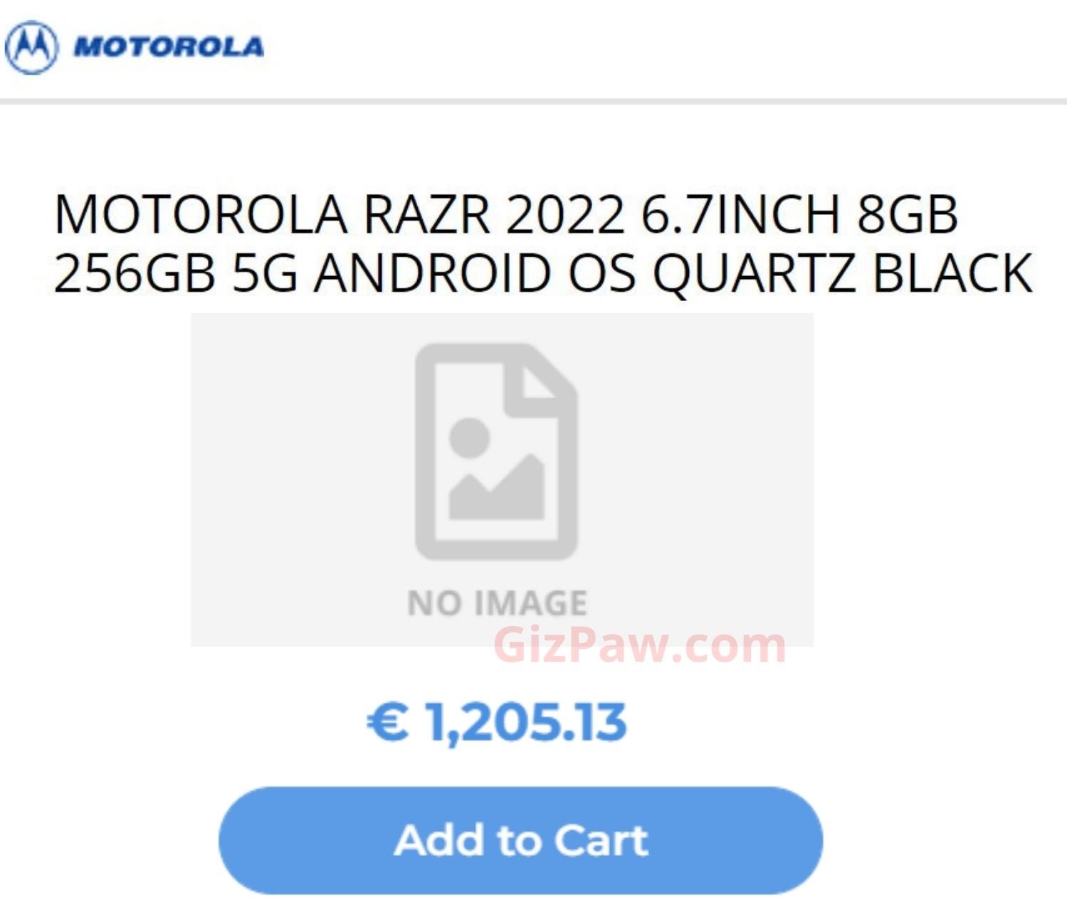 Motorola Razr 2022 price